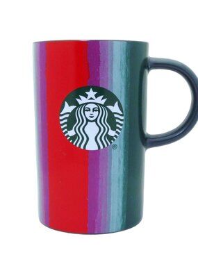 Starbucks 2021 Holiday Brushstroke Multicolor Coffee Cup Mug